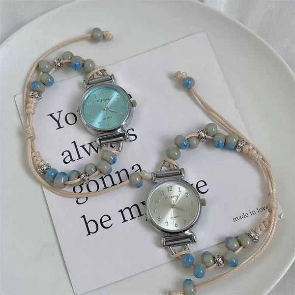 Round Shape Stainless Steel Quartz Watch