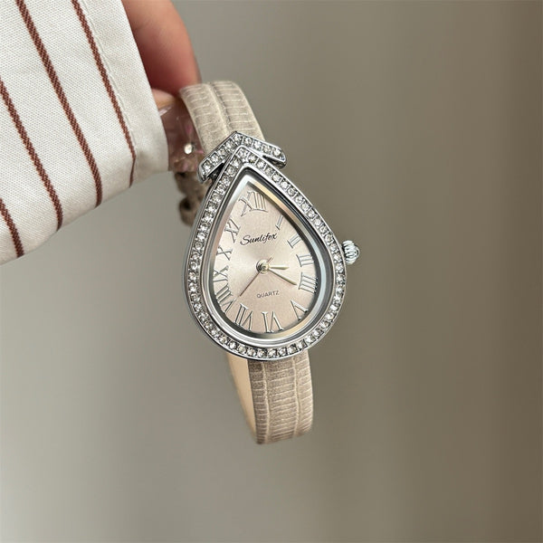 Dainty Diamond Stainless Steel Women's Watch