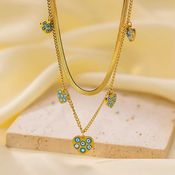 Double-Layered 18K Gold Filled Over Stainless Steel Necklace