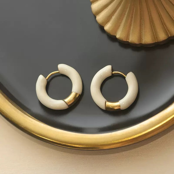 Multicolor 18K Gold Filled Huggies