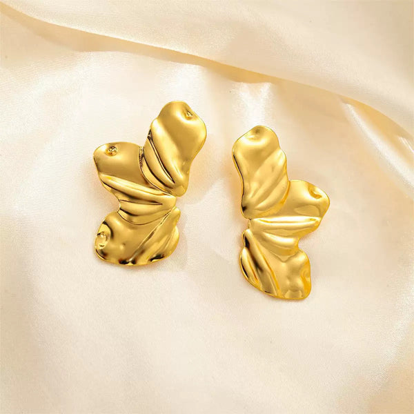 Flower Shaped Classic 18K Gold Filled Ear Studs