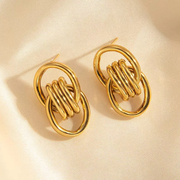 Chunky Style 18K Gold Filled Ear Studs