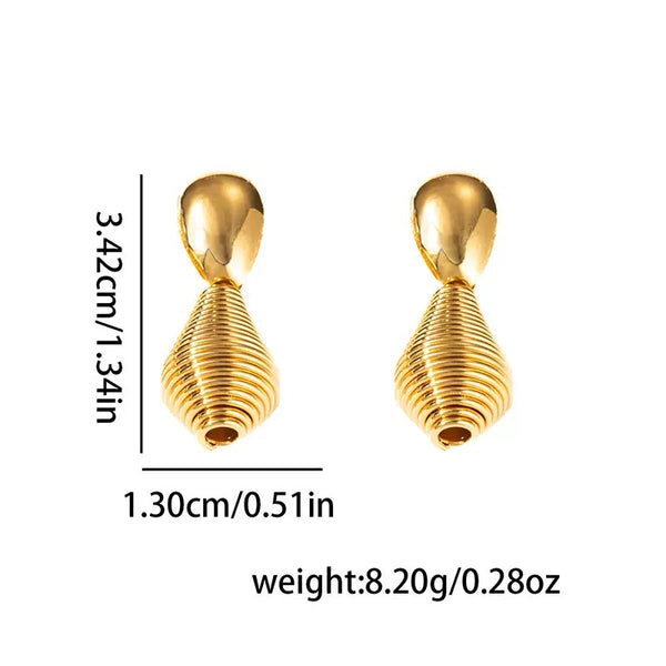 Dangle Earrings 18K Gold Filled Ear Studs