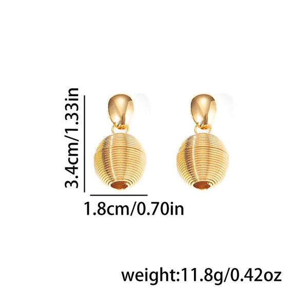 Dangle Earrings 18K Gold Filled Ear Studs