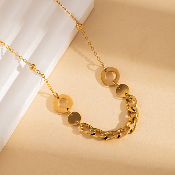 Classic 18K Gold Filled Over Stainless Steel Necklace