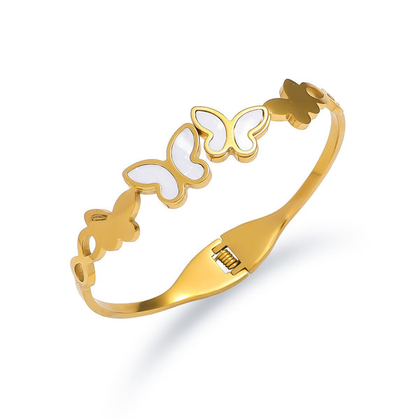 18K Gold Filled Over Stainless Steel Bangle