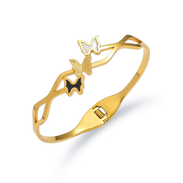 18K Gold Filled Over Stainless Steel Bangle