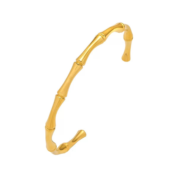 Minimalism 18K Gold Filled Over Stainless Steel Bangle