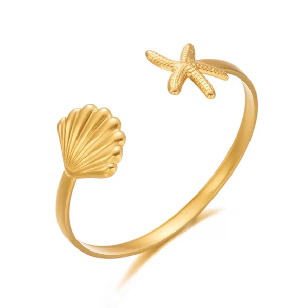 Minimalism 18K Gold Filled Over Stainless Steel Bangle