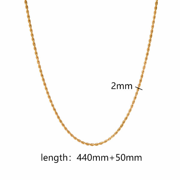 Dainty Chain 18K Gold Filled Over Stainless Steel Necklace
