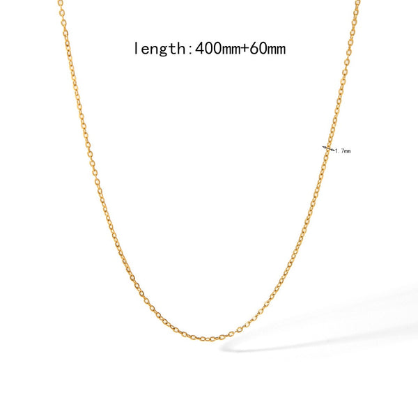 Dainty Chain 18K Gold Filled Over Stainless Steel Necklace