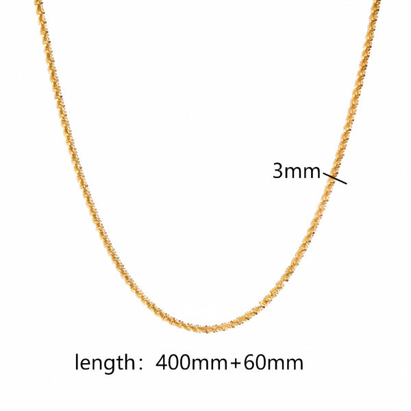 Dainty Chain 18K Gold Filled Over Stainless Steel Necklace