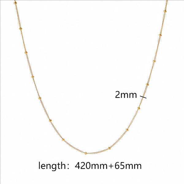 Dainty Chain 18K Gold Filled Over Stainless Steel Necklace