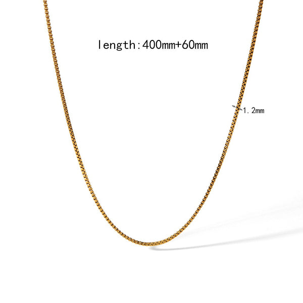 Dainty Chain 18K Gold Filled Over Stainless Steel Necklace