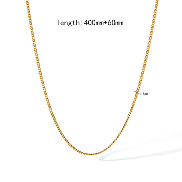 Dainty Chain 18K Gold Filled Over Stainless Steel Necklace
