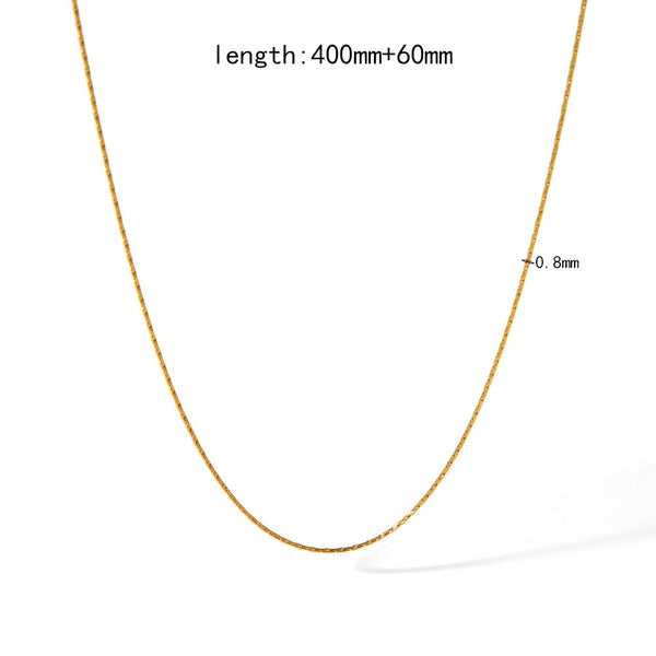 Dainty Chain 18K Gold Filled Over Stainless Steel Necklace