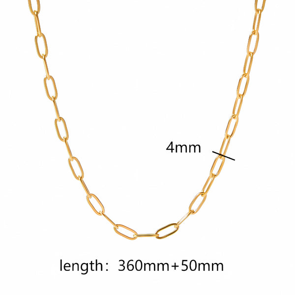 Dainty Chain 18K Gold Filled Over Stainless Steel Necklace
