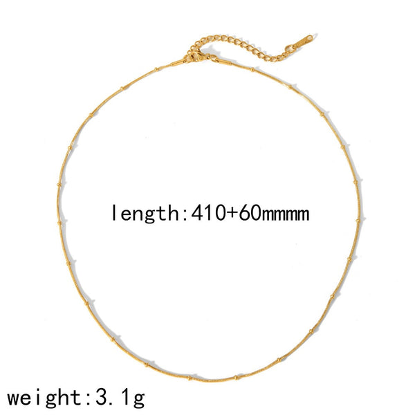 Dainty Chain 18K Gold Filled Over Stainless Steel Necklace