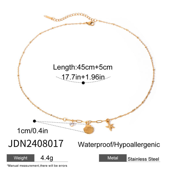 18K Gold Filled Over Stainless Steel Necklace