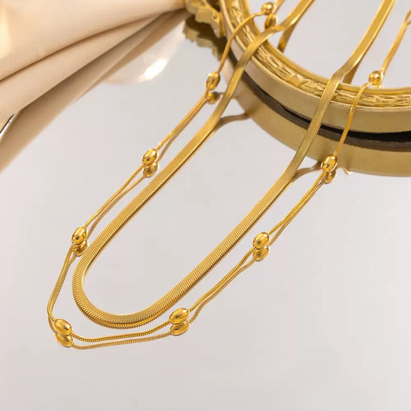 Classic Chain 18K Gold Filled Over Stainless Steel Necklace