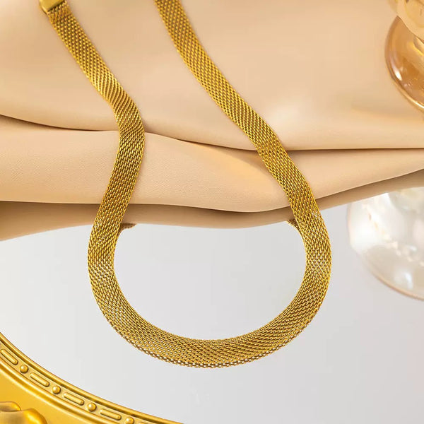 Classic Chain 18K Gold Filled Over Stainless Steel Necklace