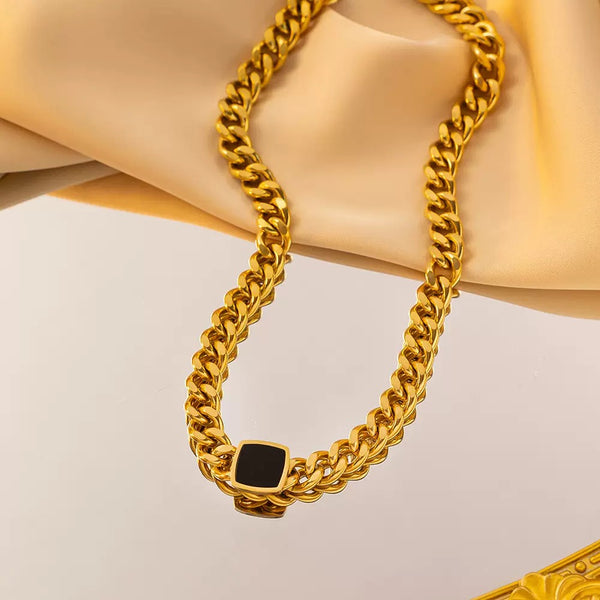 Classic Chain 18K Gold Filled Over Stainless Steel Necklace