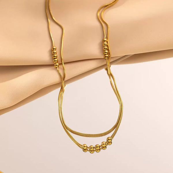 Classic Chain 18K Gold Filled Over Stainless Steel Necklace