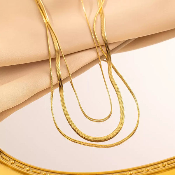 Classic Chain 18K Gold Filled Over Stainless Steel Necklace