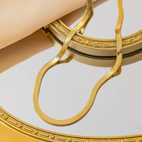 Classic Chain 18K Gold Filled Over Stainless Steel Necklace