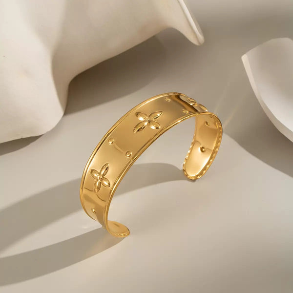 18K Gold Filled Over Stainless Steel Bangle